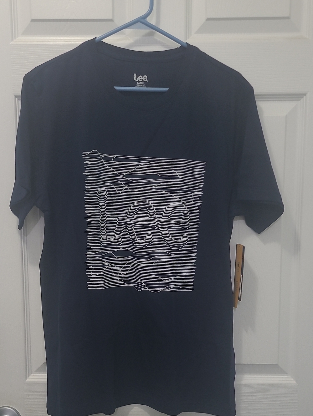Lee Men’s Navy Graphic Crew Neck T‑Shirt